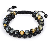 Golden Blue Tiger Eye Stone Bracelet